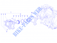 Einheit Zylinder Kolben Kolbenbolzen für VESPA GTS 4T E4 ABS 2016