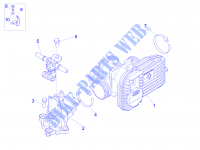 Drosselklappengehäuse   Einspritzduse   Ansaugstutzen für VESPA GTS 4T ie Super E3 2015
