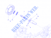 Hinterbremse   Bremsbackensatzen für VESPA LT 4T 3V ie E3 2014