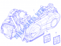 Motor, komplett für VESPA Primavera 4T 3V iGet E4 ABS 2016