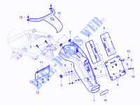 Hinterabdeckung   Kotflügellappen für PIAGGIO Beverly RST 4T 4V ie E3 2014