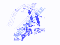 Hintere Radaufhängung   Stoßdämpfer für PIAGGIO BEVERLY RST/S 4T 4V IE E3 2013