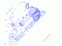 Drosselklappengehäuse   Einspritzduse   Ansaugstutzen für PIAGGIO MP3 500 Sport ABS E3-E4 2015