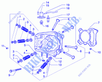 Cylinder head valves für GILERA Runner 125 VX 4T 2002