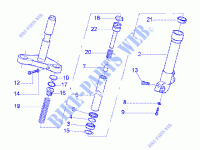 Showa front fork component parts für GILERA Runner 180 FXR 2T 2000