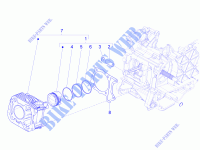 Einheit Zylinder Kolben Kolbenbolzen für VESPA 946 125 4T 3V ABS E3 2013