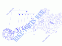 Einheit Zylinder Kolben Kolbenbolzen für VESPA 946 150 4T 3V ABS 2015