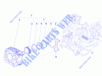 Einheit Zylinder Kolben Kolbenbolzen für VESPA 946 ARMANI 125 4T 3V ABS E3 2015