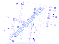 Gabel/Lenkerleitung   Steuersatz für PIAGGIO Fly 4T 2V 25-30Km/h 2014
