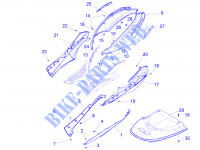 Seitenabdeckung   Spoiler für PIAGGIO Fly 4T 2V 25-30Km/h 2014