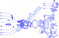 Zylinderkopf und Ansaugstutzen (Hinterrad mit Scheibenbremse) für PIAGGIO NRG MC3 Before 200