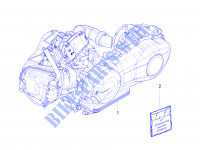 Motor, komplett für PIAGGIO Liberty 4T 3V ie E3 2014