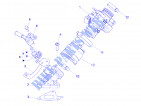 Drosselklappengehäuse   Einspritzduse   Ansaugstutzen für PIAGGIO Liberty iGet 4T 3V ie ABS 2015