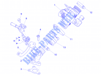 Drosselklappengehäuse   Einspritzduse   Ansaugstutzen für PIAGGIO Liberty iGet 4T 3V 2015