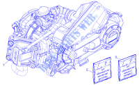 Motor, komplett für PIAGGIO Typhoon 2T Euro 3 2014