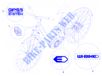 Plaketten   Verzierungen für PIAGGIO Wi-Bike Uni Deore Comfort 2016