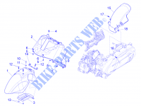 Radgehäuse   Radkotflügel für PIAGGIO X10 4T 4V I.E. E3 2012