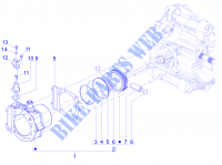 Einheit Zylinder Kolben Kolbenbolzen für PIAGGIO X10 4T 4V I.E. E3 2013