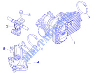 Drosselklappengehäuse   Einspritzduse   Ansaugstutzen für PIAGGIO X Evo Euro 3 2015