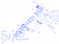 Hinterabdeckung   Kotflügellappen für GILERA Fuoco 4T-4V ie E3 LT 2013