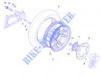 Hinterrad für GILERA Fuoco 4T-4V ie E3 LT 2014