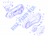 Kurbelwelledeckel   Kühlung kurbelgehäuse für GILERA Fuoco 4T-4V ie E3 LT 2013