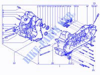 Kurbelwellengehäuse für GILERA Fuoco 4T-4V ie E3 LT 2014