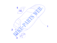 Sitzbank/Sitzbänke für GILERA Fuoco 4T-4V ie E3 LT 2014