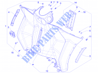Vorderes Handschuhfach    Schild Rückseite für GILERA Fuoco 4T-4V ie E3 LT 2014