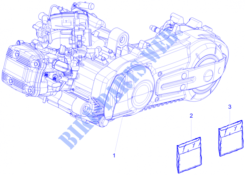 Motor, komplett für GILERA Fuoco 4T-4V ie E3 LT 2013