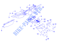 Hinterabdeckung   Kotflügellappen für GILERA Fuoco E3 2013