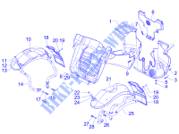 Radgehäuse   Radkotflügel für GILERA Fuoco E3 2013