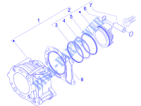 Einheit Zylinder Kolben Kolbenbolzen für GILERA Runner ST 4T E3 2015